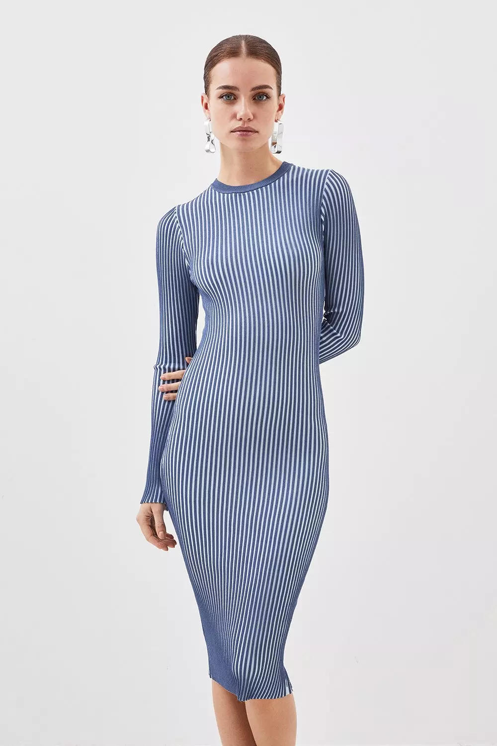 Karen millen hotsell blue pencil dress